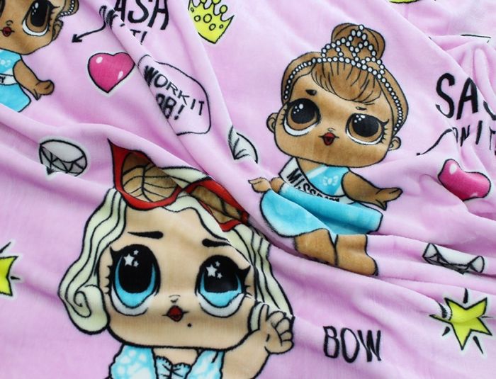 Плед велсофт (мікрофібра) 160*220 см LOL GLAM