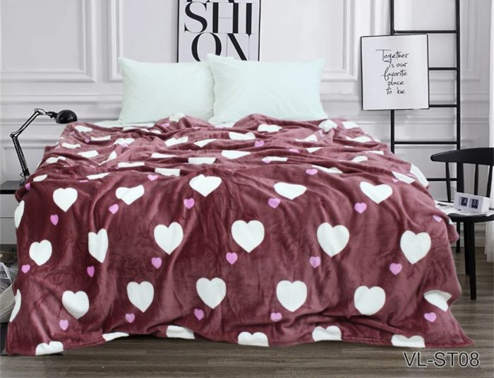 Плед велсофт (мікрофібра) 160*220 см VL-ST08