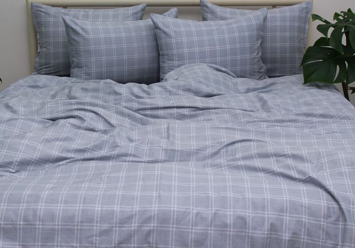 Комплект постільної білизни євро Сатин S523