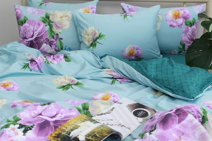 Комплект постільної білизни євро наволочки 50*70см Сатин S525