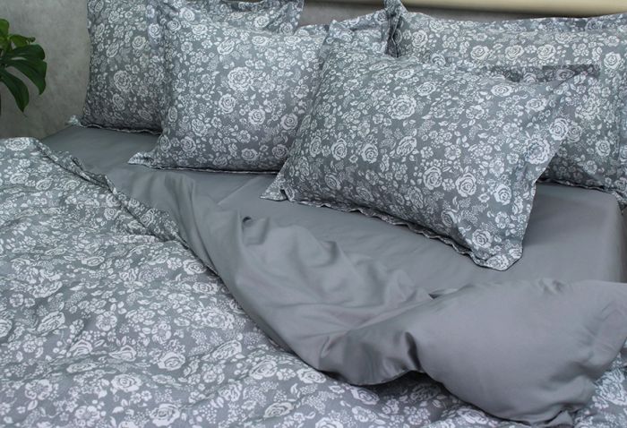 Комплект постільної білизни двоспальний наволочки 50*70см Сатин Премиум PT-006д