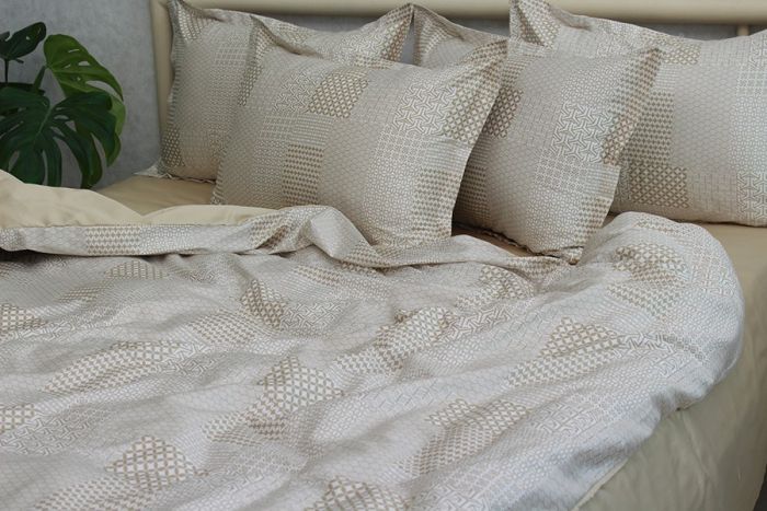 Комплект постільної білизни двоспальний наволочки 50*70см Сатин Премиум PT-012д