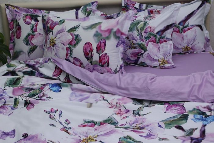 Комплект постільної білизни двоспальний наволочки 50*70см Сатин Премиум PT-019д