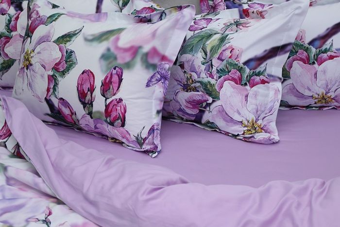 Комплект постільної білизни двоспальний наволочки 50*70см Сатин Премиум PT-019д