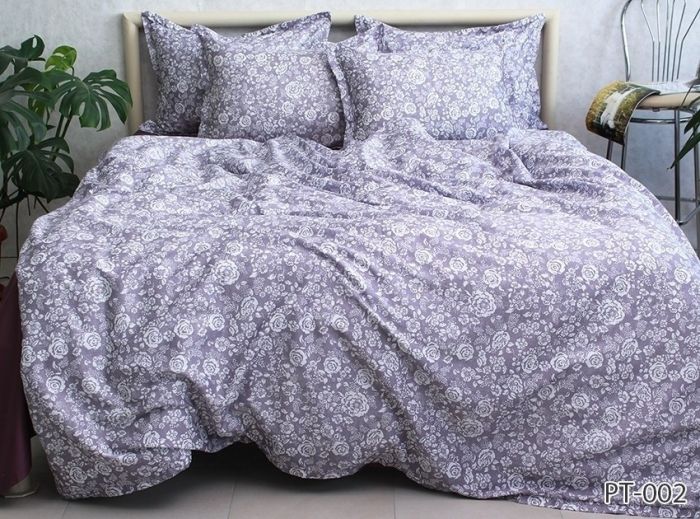 Комплект постільної білизни євро наволочки 50*70см Сатин Премиум PT-002