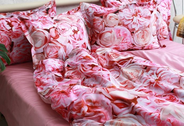 Комплект постільної білизни євро наволочки 50*70см Сатин Премиум PT-003