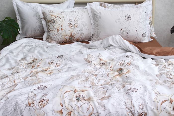 Комплект постільної білизни євро наволочки 50*70см Сатин Премиум PT-013