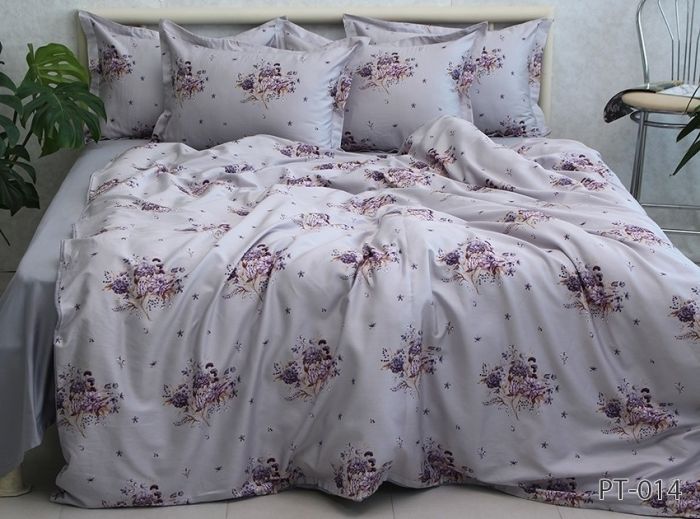 Комплект постільної білизни євро наволочки 50*70см Сатин Премиум PT-014