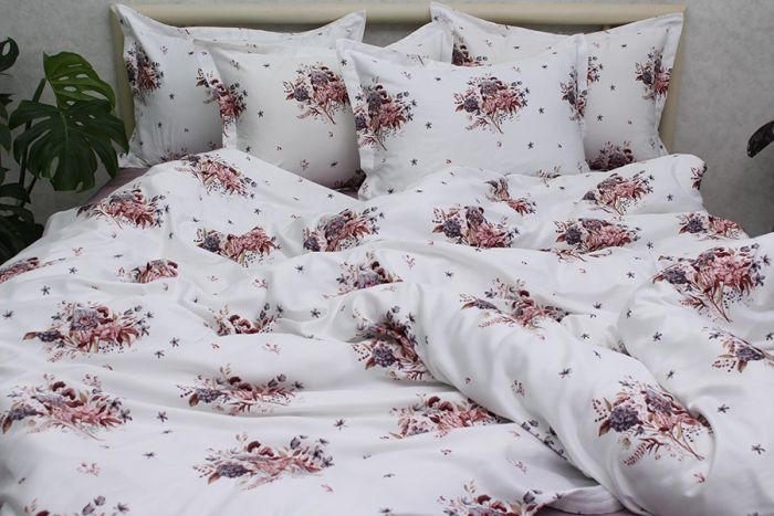 Комплект постільної білизни євро наволочки 50*70см Сатин Премиум PT-018