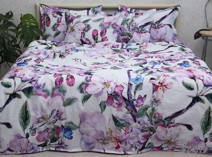 Комплект постільної білизни євро наволочки 50*70см Сатин Премиум PT-019