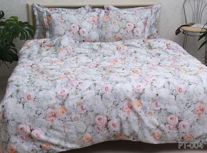 Комплект постільної білизни сімейний наволочки 50*70см Сатин Премиум PT-004