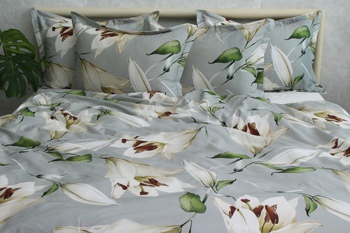 Комплект постільної білизни сімейний наволочки 50*70см Сатин Премиум PT-015