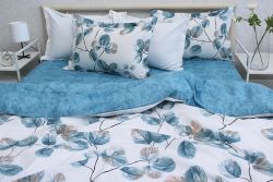 Комплект постільної білизни євро наволочки 50*70см Ранфорс R-T9269