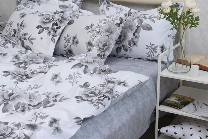 Комплект постільної білизни сімейний наволочки 50*70см Ранфорс R-T9276