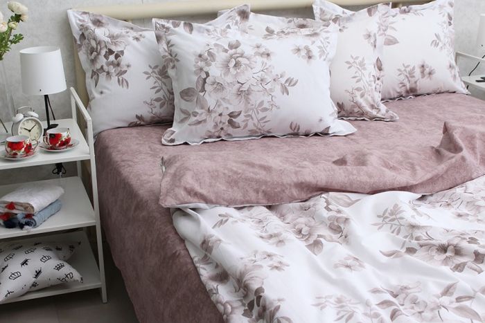 Комплект постільної білизни євро Ранфорс R-T9278