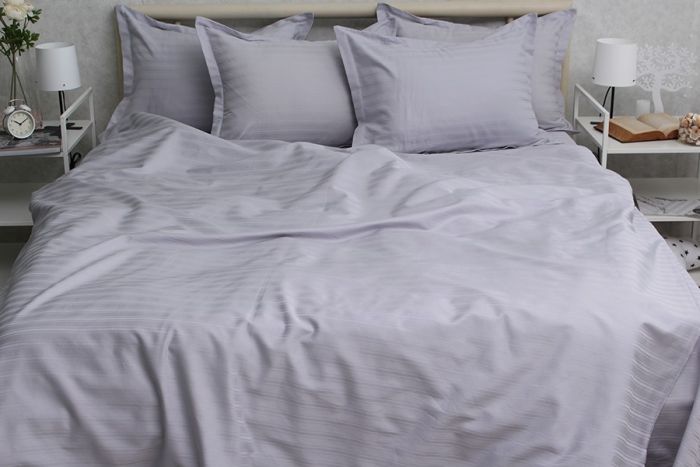 Комплект постільної білизни двоспальний наволочки 50*70см Страйп-Сатин Multistripe MST-4