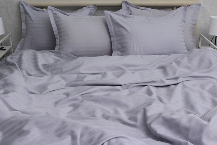 Комплект постільної білизни двоспальний наволочки 50*70см Страйп-Сатин Multistripe MST-4