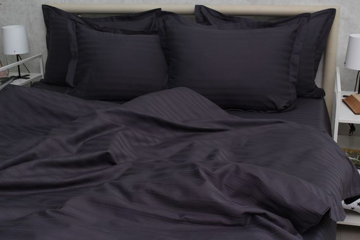 Комплект постільної білизни двоспальний наволочки 50*70см Страйп-Сатин Multistripe MST-5