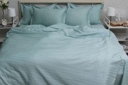 Комплект постільної білизни двоспальний наволочки 50*70см Страйп-Сатин Multistripe MST-7