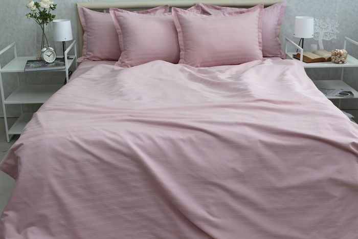 Комплект постільної білизни двоспальний наволочки 50*70см Страйп-Сатин Multistripe MST-9