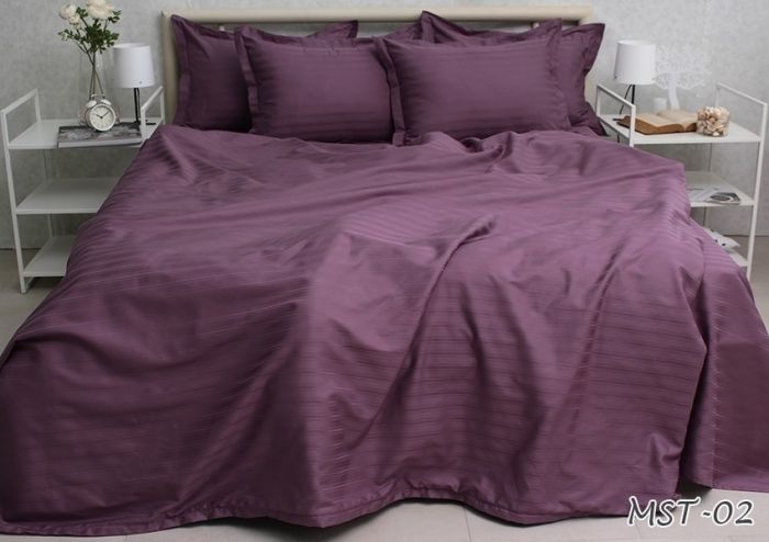 Комплект постільної білизни сімейний наволочки 50*70см Страйп-Сатин Multistripe MST-2