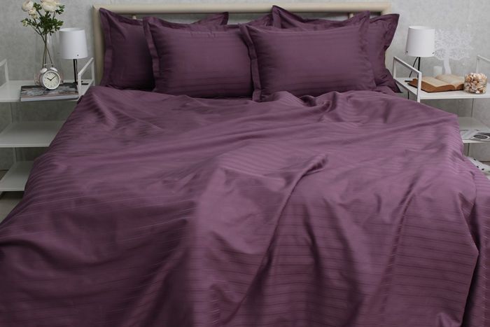 Комплект постільної білизни сімейний наволочки 50*70см Страйп-Сатин Multistripe MST-2