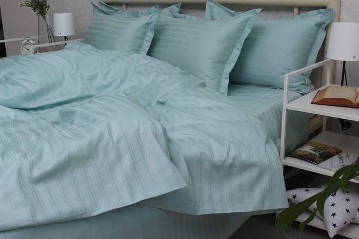 Комплект постільної білизни сімейний наволочки 50*70см Страйп-Сатин Multistripe MST-7