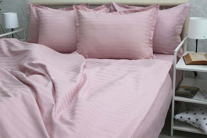 Комплект постільної білизни сімейний наволочки 50*70см Страйп-Сатин Multistripe MST-9