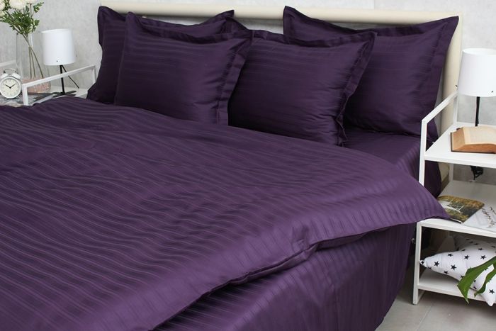 Комплект постільної білизни сімейний наволочки 50*70см Страйп-Сатин Multistripe MST-10