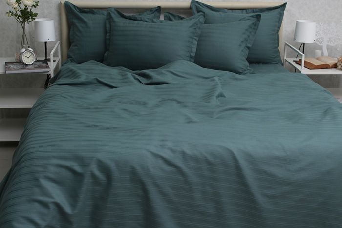 Комплект постільної білизни сімейний наволочки 50*70см Страйп-Сатин Multistripe MST-11