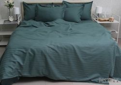 Комплект постільної білизни сімейний наволочки 50*70см Страйп-Сатин Multistripe MST-11