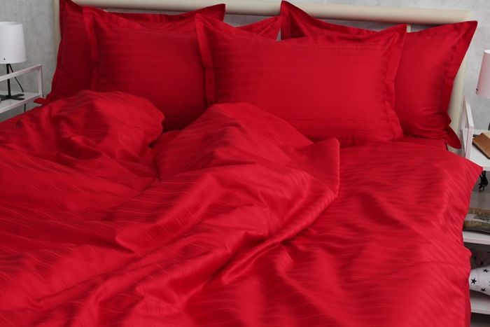 Комплект постільної білизни сімейний наволочки 50*70см Страйп-Сатин Multistripe MST-14