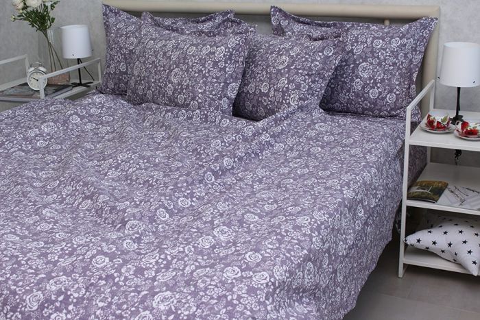 Комплект постільної білизни двоспальний наволочки 50*70см Ранфорс Gofre RG-7