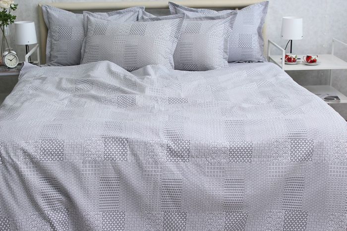 Комплект постільної білизни двоспальний наволочки 50*70см Ранфорс Gofre RG-10