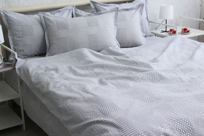 Комплект постільної білизни двоспальний наволочки 50*70см Ранфорс Gofre RG-10