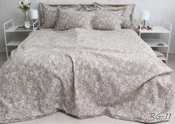 Комплект постільної білизни двоспальний наволочки 70*70см Ранфорс Gofre RG-11