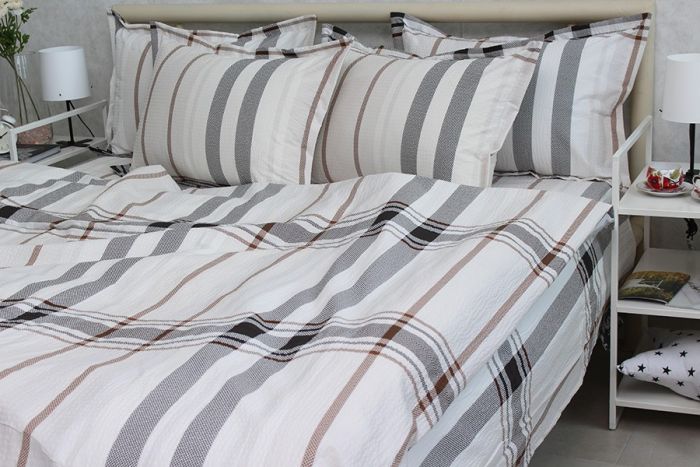 Комплект постільної білизни євро наволочки 50*70см Ранфорс Gofre RG-4