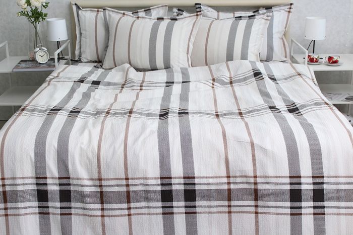 Комплект постільної білизни євро наволочки 50*70см Ранфорс Gofre RG-4