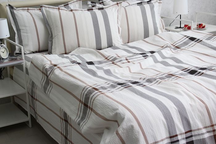 Комплект постільної білизни євро наволочки 50*70см Ранфорс Gofre RG-4