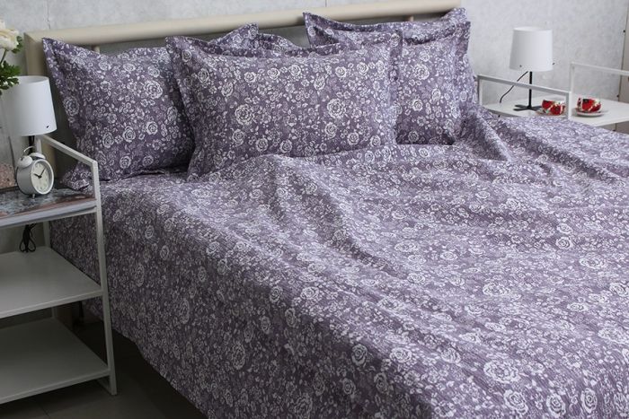 Комплект постільної білизни євро наволочки 50*70см Ранфорс Gofre RG-7