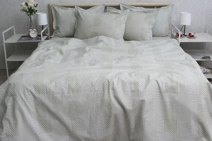 Комплект постільної білизни євро наволочки 50*70см Ранфорс Gofre RG-14