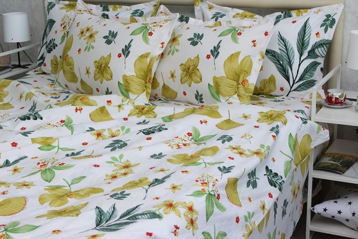 Комплект постільної білизни євро наволочки 70*70см Ранфорс Gofre RG-15