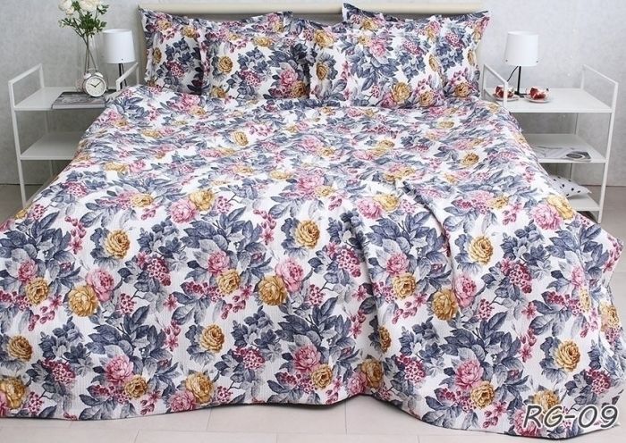 Комплект постільної білизни сімейний наволочки 50*70см Ранфорс Gofre RG-9