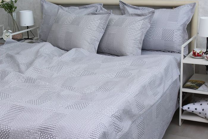 Комплект постільної білизни сімейний наволочки 70*70см Ранфорс Gofre RG-10