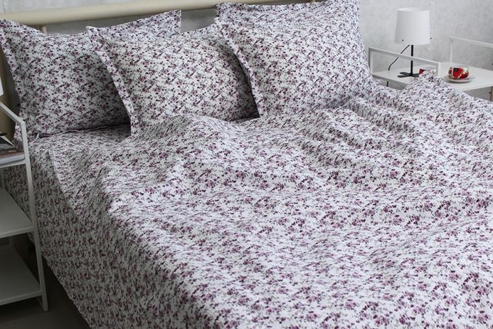 Комплект постільної білизни сімейний наволочки 50*70см Ранфорс Gofre RG-13