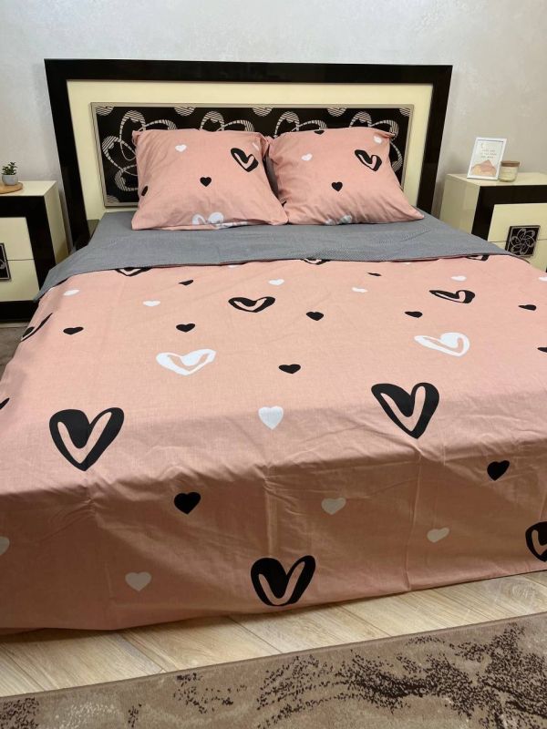 Комплект постільної білизни двоспальний Премиум 02-014-5 Бязь наволочки 70*70см