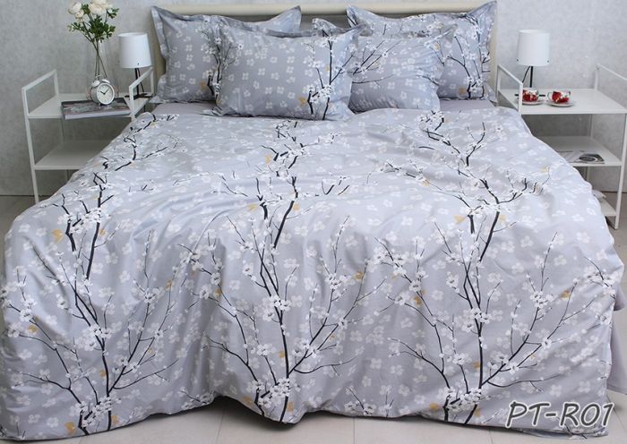Комплект постільної білизни двоспальний наволочки 50*70см TURKISH COTTON PT-R01