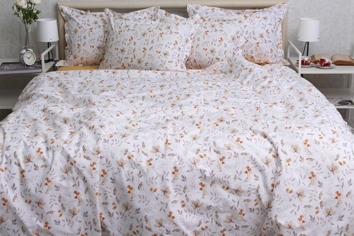 Комплект постільної білизни двоспальний наволочки 70*70см TURKISH COTTON PT-R14