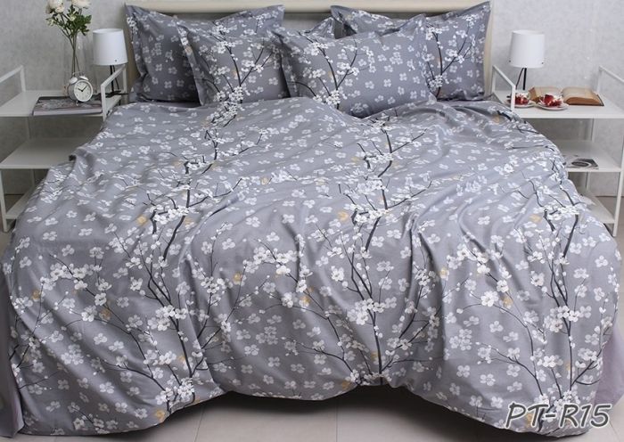 Комплект постільної білизни двоспальний наволочки 50*70см TURKISH COTTON PT-R15