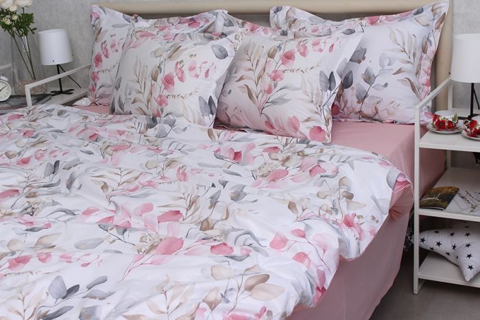 Комплект постільної білизни двоспальний наволочки 70*70см TURKISH COTTON PT-R19